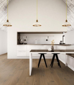 Ek Jungfrau Planka Borstad Mattlack