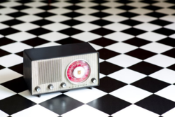 Artifact vinylgolv - York Harlequin svart/vit - REST 355X400 CM.