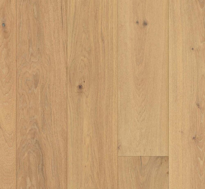 Trägolv Classic 3060 - Ek borstad, Planka Rustik naturoljad vit plus