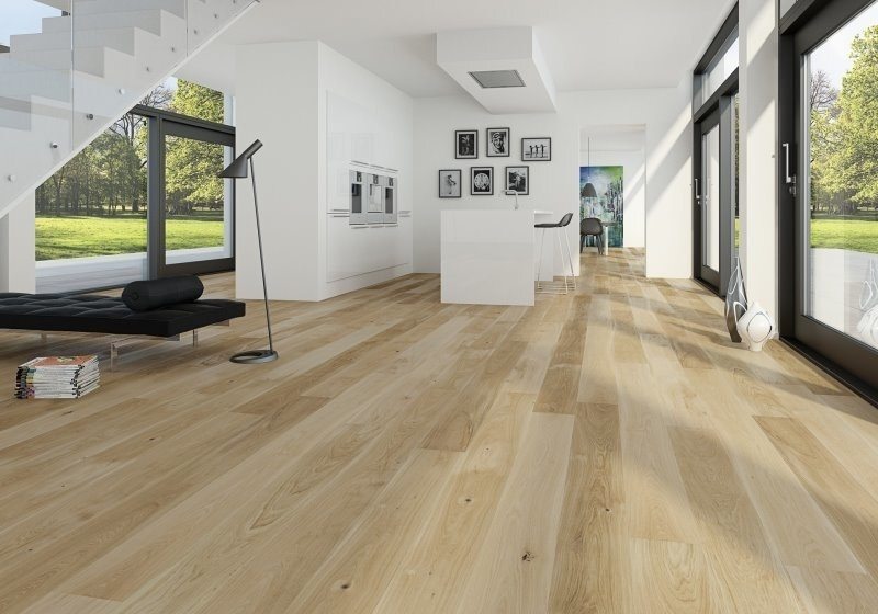 Moland Burghley Wideplank - Ek Classic vit mattlack pavé