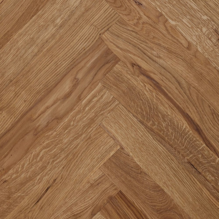 Sillbensparkett Ek Rustik med kvistar 16x68x408 mm. - REA