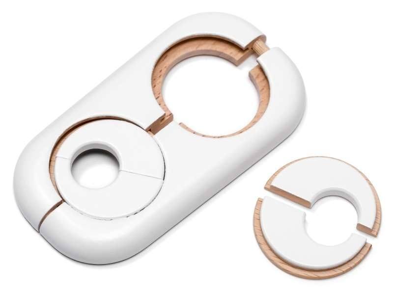 Rosetter för dubbla värmerör