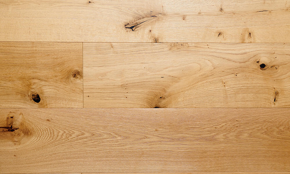 Trägolv - Ek Herregårdsplanka 260 mm. Borstad rustik Natur mattlack