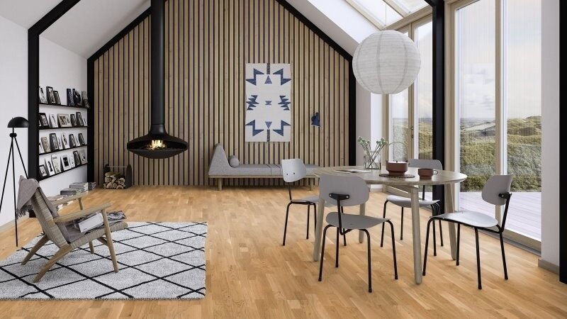 BOEN Ek Transparent Finale, Matt lack, Parkett