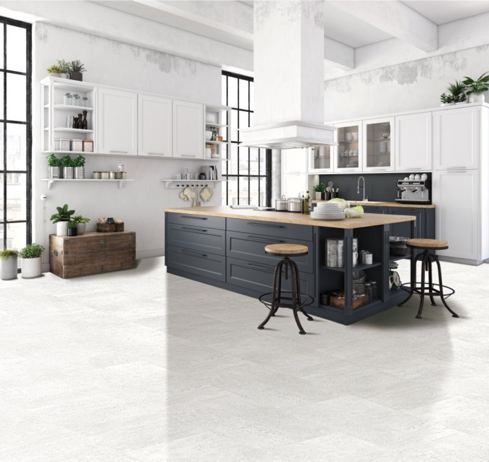 Meltex lyx vinylgolv 7,5 mm, Grå med svart fog