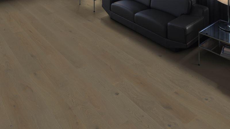 Stavparkettplanka Duna - Ek grafitgrå Sauvage borstad n+