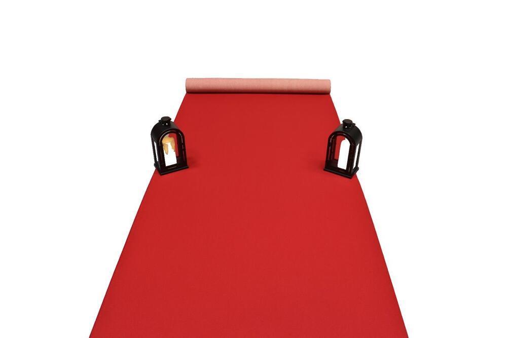 Bordeaux löpare i nålfilt - 1 meter bredd - REST 470X100 CM