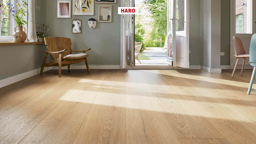 Haro laminatgolv Aqua - Plankgolv, Ek Flavia natur