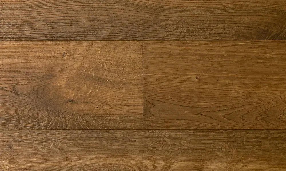 Trägolv - Ek Herrgårdsplanka 260 mm. Borstad rökt oljad