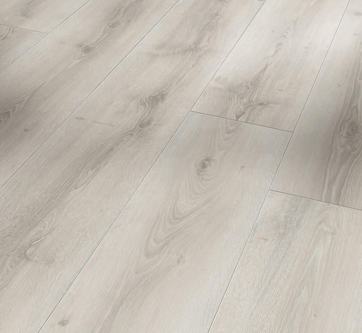 Parador Basic 600 - Ek Askada vit kalkad naturstruktur, Lång planka