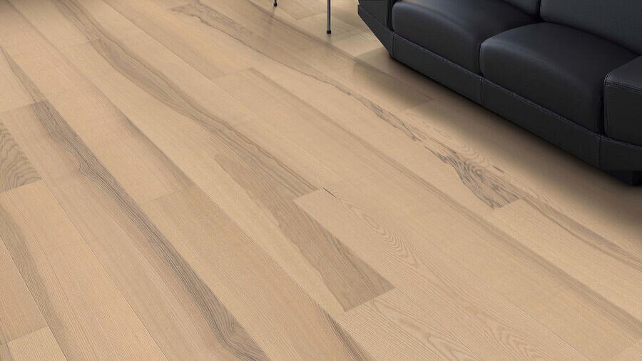 Haro plankgolv - Ask pastellcreme Universal borstad nD