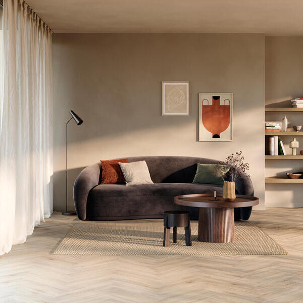 BerryAlloc Chateau+ fiskbensparkett, Bloom Sand Natural