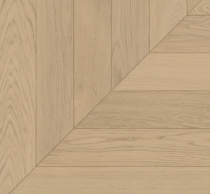 Parador Sillben Trendtime 10 - Chevron 45°, Ek vit matt lack