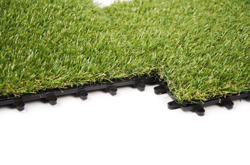 Terrassplatta i konstgräs - 30x30 cm.