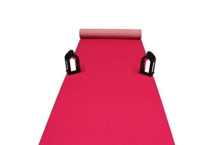 Rosa løpare i nålfilt - 1 meters bredd - REST 255X100 CM.