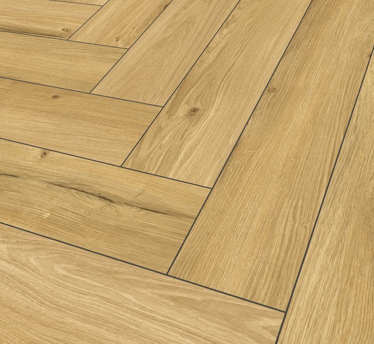 SPC vinyl klickgolv - Fiskben, Honey Oak P7001