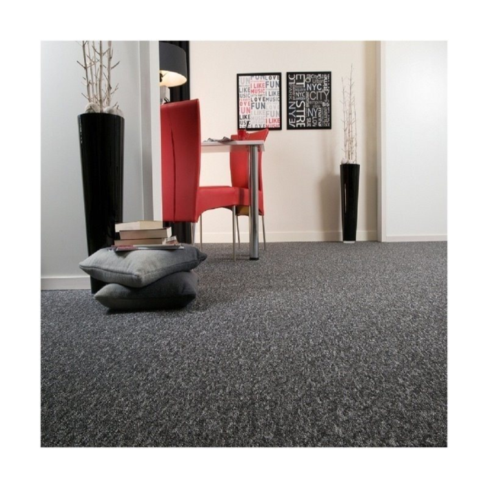 Turbo - Antracit, Bouclé-golvmatta - REST 95X400 CM